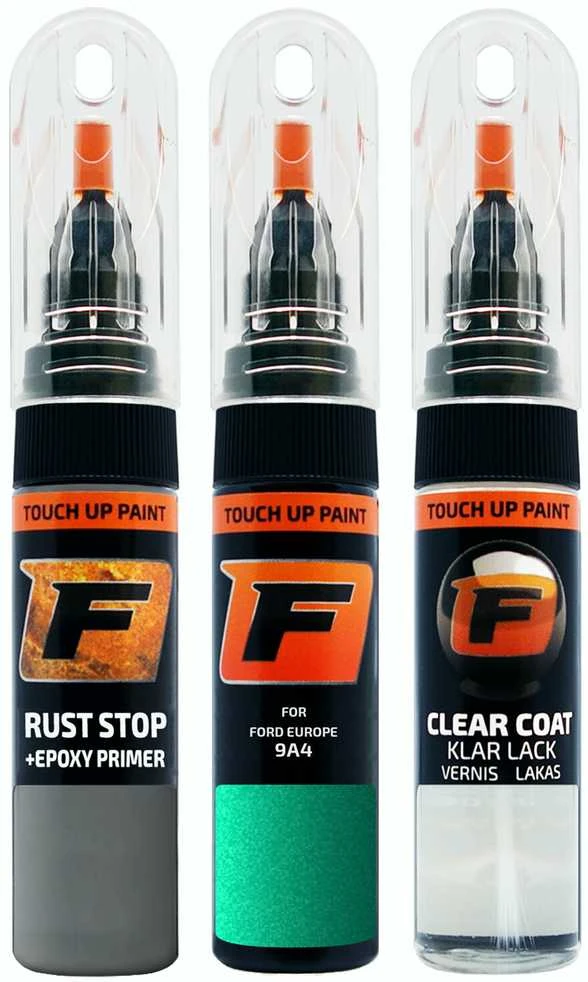 Firanto FORD EUROPE 9A4 - SPRING Žalias Rinkinys: Dažų korektorius įbrėžimų taisymui + Rūdžių modifikatorius + Lakas 15 ml