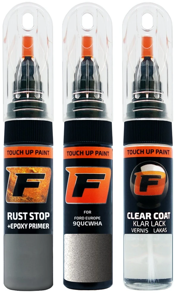 Firanto FORD EUROPE 9QUCWHA - RADO Pilkas Rinkinys: Dažų korektorius įbrėžimų taisymui + Rūdžių modifikatorius + Lakas 15 ml