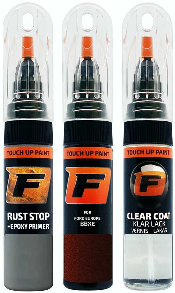 Firanto FORD EUROPE BBXE - CHESTNUT Rinkinys: Dažų korektorius įbrėžimų taisymui + Rūdžių modifikatorius + Lakas 15 ml