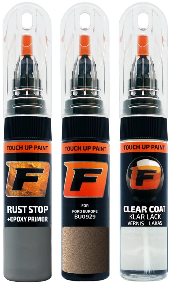 Firanto FORD EUROPE BU0929 - SINISTER BRONZE Rinkinys: Dažų korektorius įbrėžimų taisymui + Rūdžių modifikatorius + Lakas 15 ml