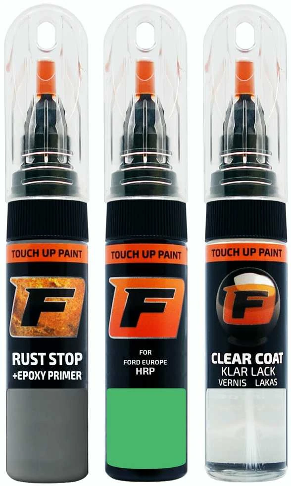 Firanto FORD EUROPE HRP - CALYPSO Žalias Rinkinys: Dažų korektorius įbrėžimų taisymui + Rūdžių modifikatorius + Lakas 15 ml
