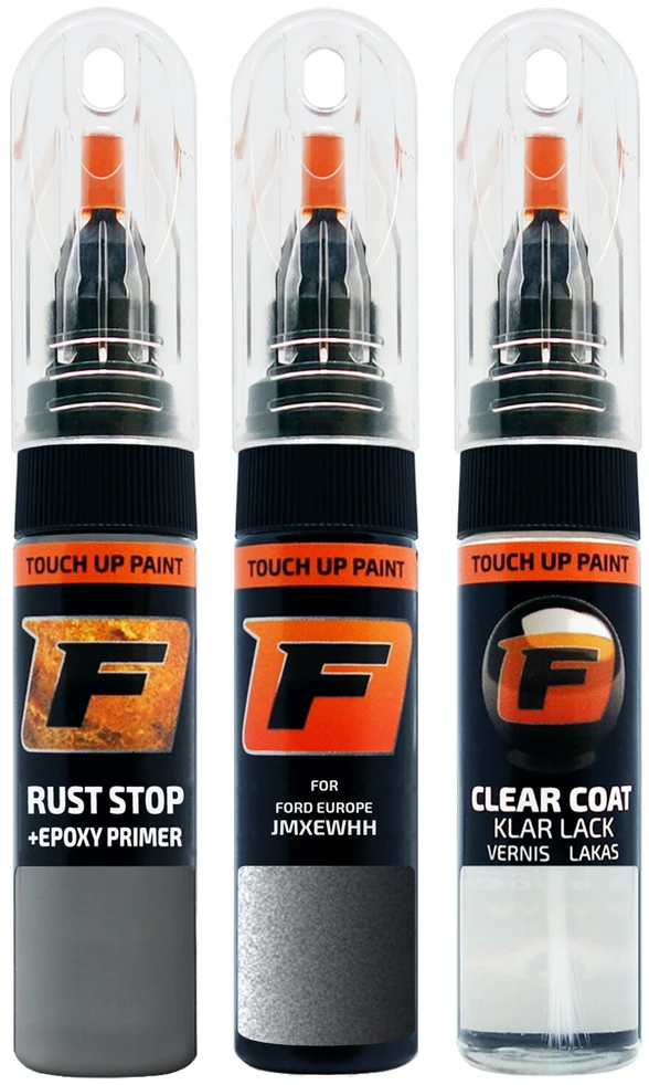 Firanto FORD EUROPE JMXEWHH - PEARL Pilkas Rinkinys: Dažų korektorius įbrėžimų taisymui + Rūdžių modifikatorius + Lakas 15 ml