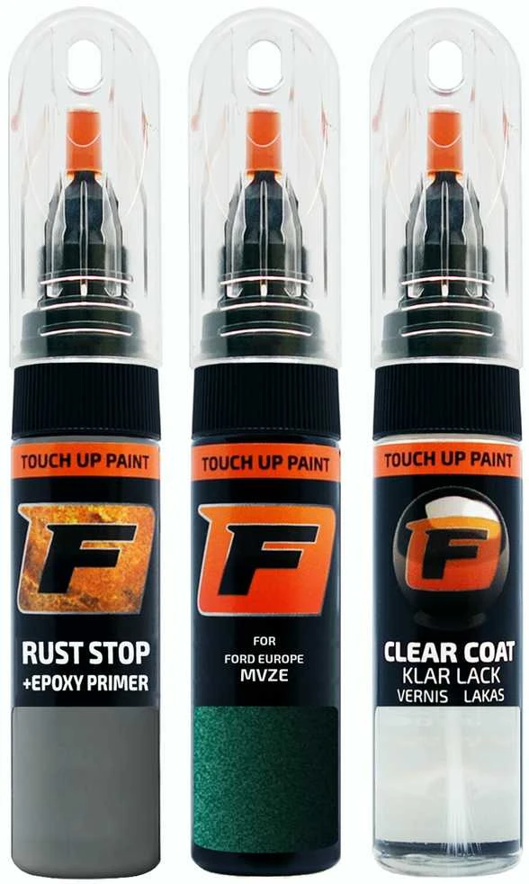 Firanto FORD EUROPE MVZE - DARK TOURMALINE Rinkinys: Dažų korektorius įbrėžimų taisymui + Rūdžių modifikatorius + Lakas 15 ml