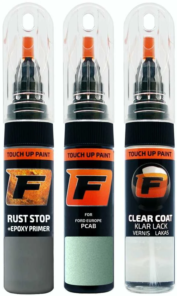 Firanto FORD EUROPE PCAB - VERONA Žalias Rinkinys: Dažų korektorius įbrėžimų taisymui + Rūdžių modifikatorius + Lakas 15 ml