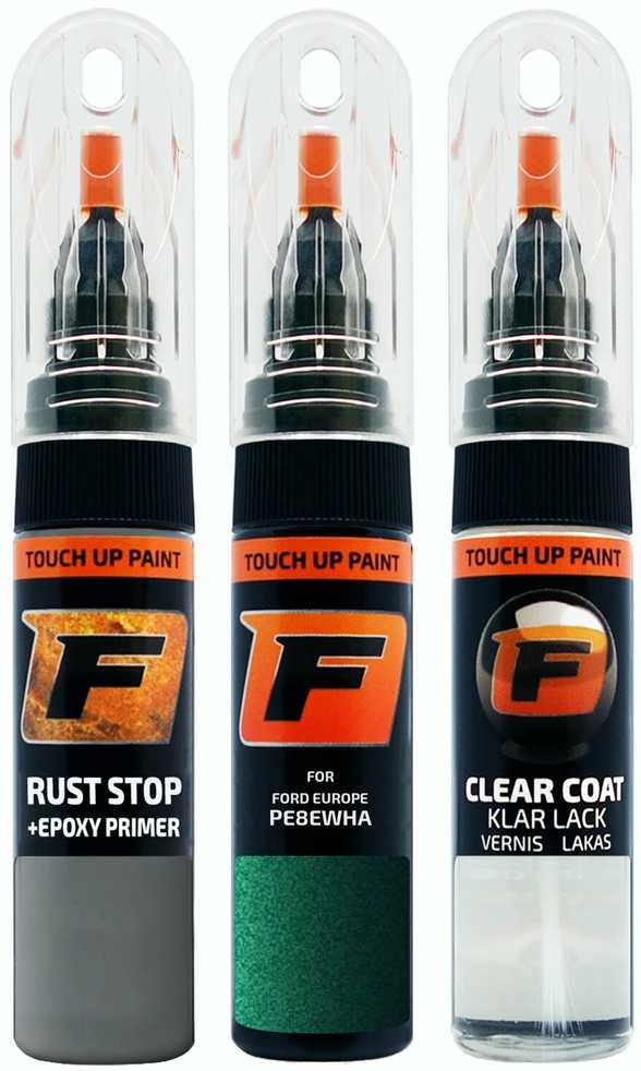 Firanto FORD EUROPE PE8EWHA - AMAZON Žalias Rinkinys: Dažų korektorius įbrėžimų taisymui + Rūdžių modifikatorius + Lakas 15 ml