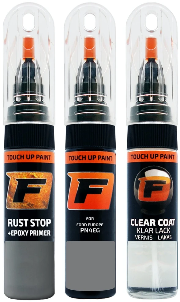 Firanto FORD EUROPE PN4EG - Pilkas MATTER Rinkinys: Dažų korektorius įbrėžimų taisymui + Rūdžių modifikatorius + Lakas 15 ml