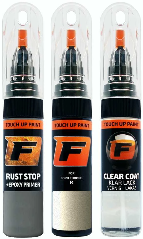 Firanto FORD EUROPE R - SAND Rinkinys: Dažų korektorius įbrėžimų taisymui + Rūdžių modifikatorius + Lakas 15 ml