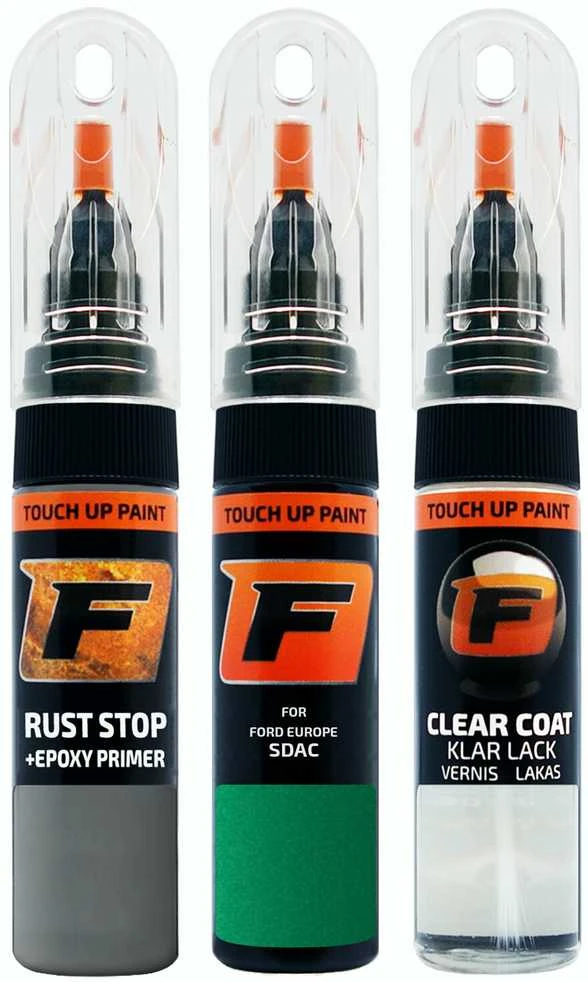 Firanto FORD EUROPE SDAC - MINT Žalias Rinkinys: Dažų korektorius įbrėžimų taisymui + Rūdžių modifikatorius + Lakas 15 ml