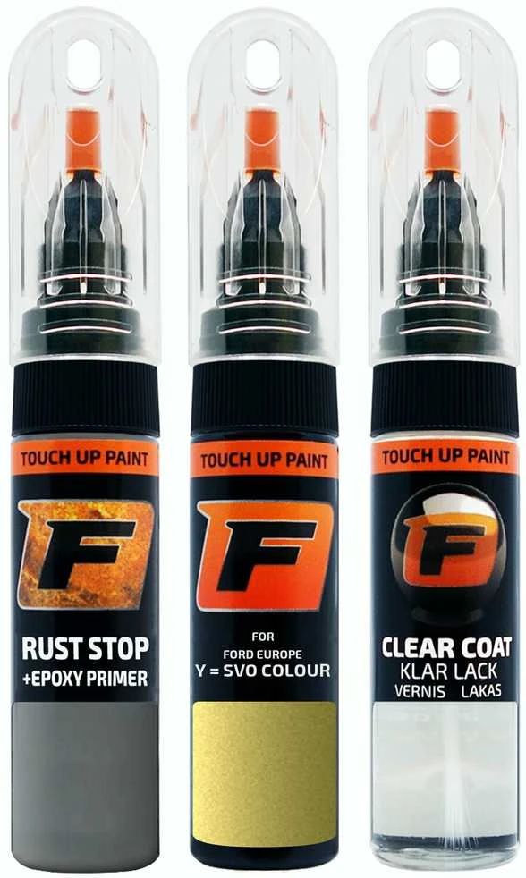 Firanto FORD EUROPE Y = SVO COLOUR - VITREOUS Žalias Rinkinys: Dažų korektorius įbrėžimų taisymui + Rūdžių modifikatorius + Lakas 15 ml
