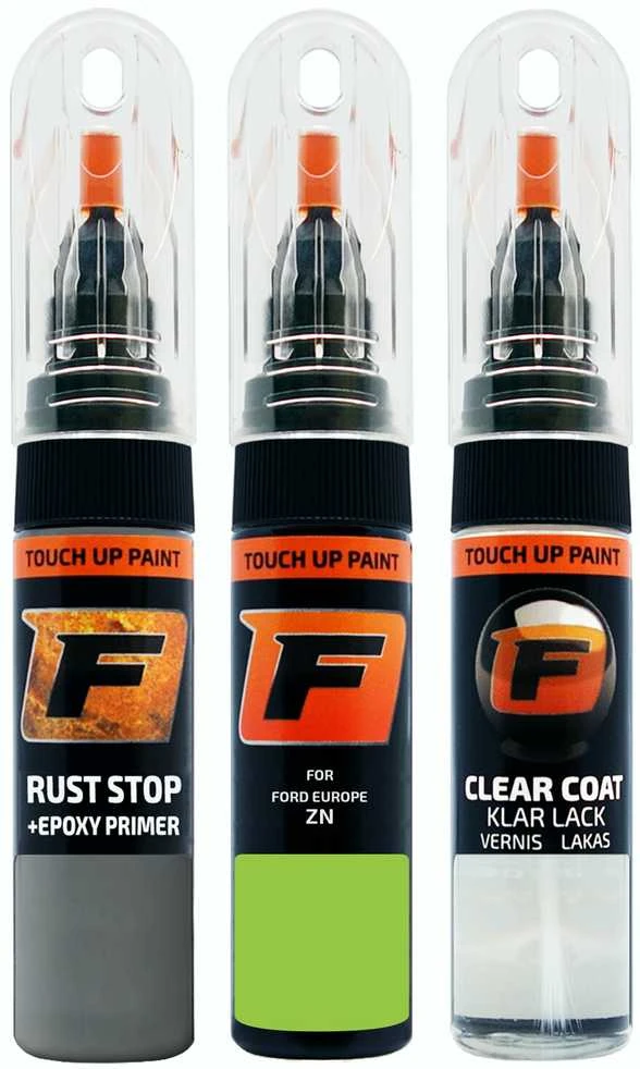 Firanto FORD EUROPE ZN - ULTIMATE Žalias Rinkinys: Dažų korektorius įbrėžimų taisymui + Rūdžių modifikatorius + Lakas 15 ml