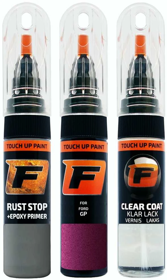 Firanto FORD GP - DEEP IRIS Rinkinys: Dažų korektorius įbrėžimų taisymui + Rūdžių modifikatorius + Lakas 15 ml