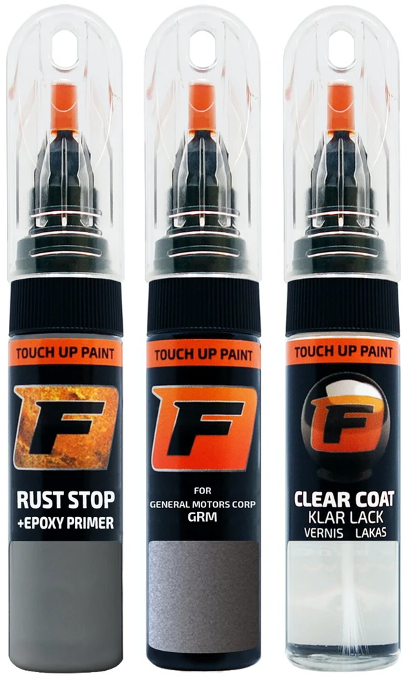 Firanto GENERAL MOTORS CORP GRM - COSMIC QUARTZ Rinkinys: Dažų korektorius įbrėžimų taisymui + Rūdžių modifikatorius + Lakas 15 ml