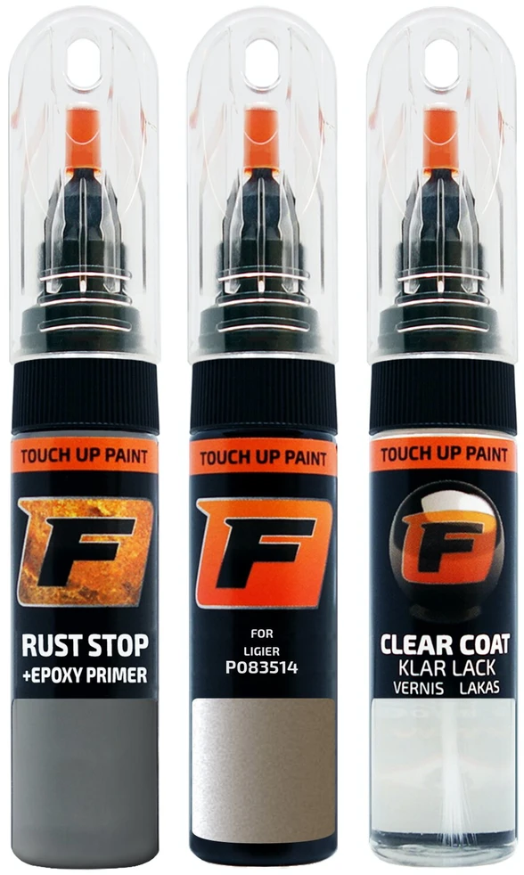 Firanto LIGIER P083514 - SABLE Rinkinys: Dažų korektorius įbrėžimų taisymui + Rūdžių modifikatorius + Lakas 15 ml