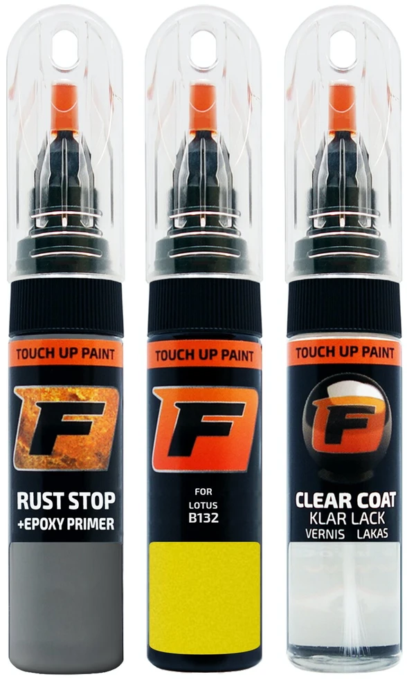 Firanto LOTUS B132 - ISOTOPE Rinkinys: Dažų korektorius įbrėžimų taisymui + Rūdžių modifikatorius + Lakas 15 ml