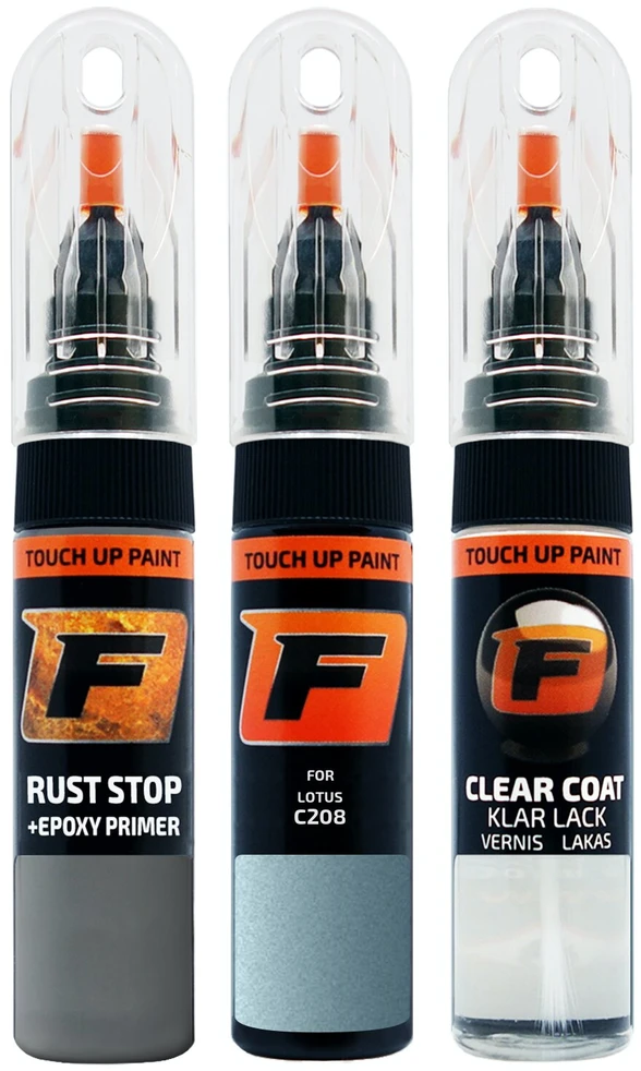 Firanto LOTUS C208 - ANNIVERSARY Mėlynas Rinkinys: Dažų korektorius įbrėžimų taisymui + Rūdžių modifikatorius + Lakas 15 ml