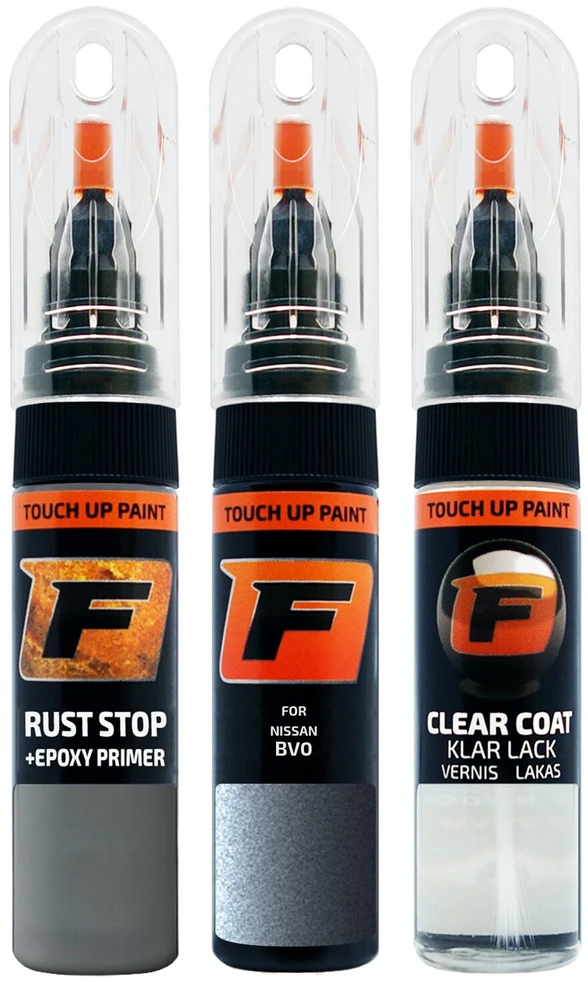 Firanto NISSAN BV0 - MEDIUM Mėlynas Rinkinys: Dažų korektorius įbrėžimų taisymui + Rūdžių modifikatorius + Lakas 15 ml