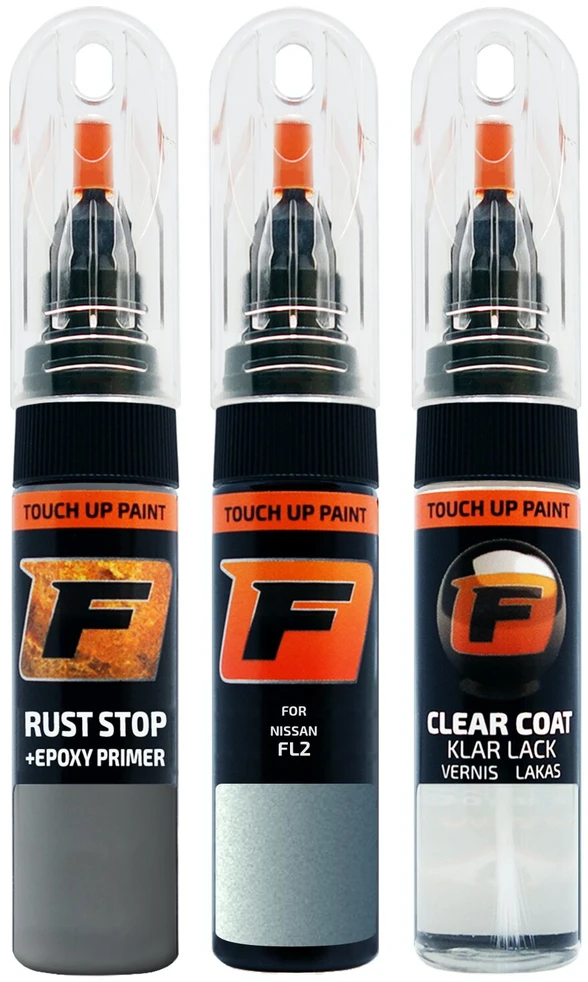 Firanto NISSAN FL2 - SMOKE ICE Rinkinys: Dažų korektorius įbrėžimų taisymui + Rūdžių modifikatorius + Lakas 15 ml