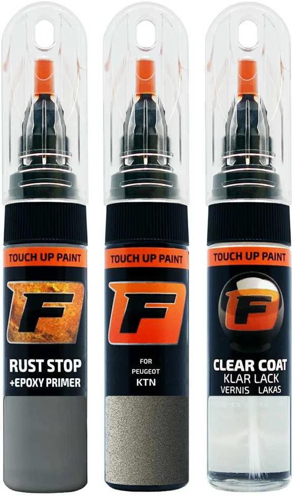Firanto PEUGEOT KTN - GRIS ERMITAGE Rinkinys: Dažų korektorius įbrėžimų taisymui + Rūdžių modifikatorius + Lakas 15 ml (2011  -2015)