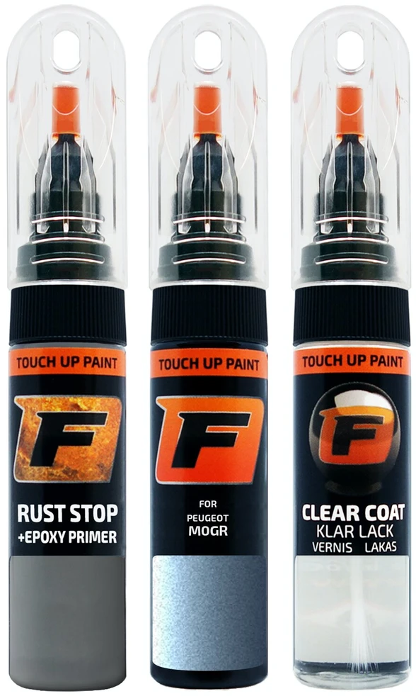 Firanto PEUGEOT M0GR - BLEU DE PROVENCE Rinkinys: Dažų korektorius įbrėžimų taisymui + Rūdžių modifikatorius + Lakas 15 ml
