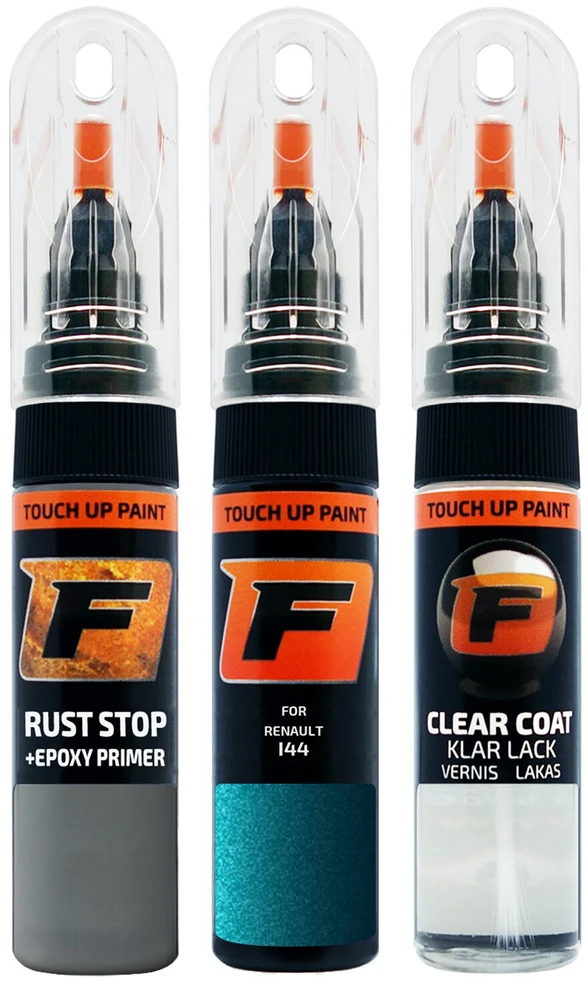 Firanto RENAULT I44 - BLEU INTENSE Rinkinys: Dažų korektorius įbrėžimų taisymui + Rūdžių modifikatorius + Lakas 15 ml