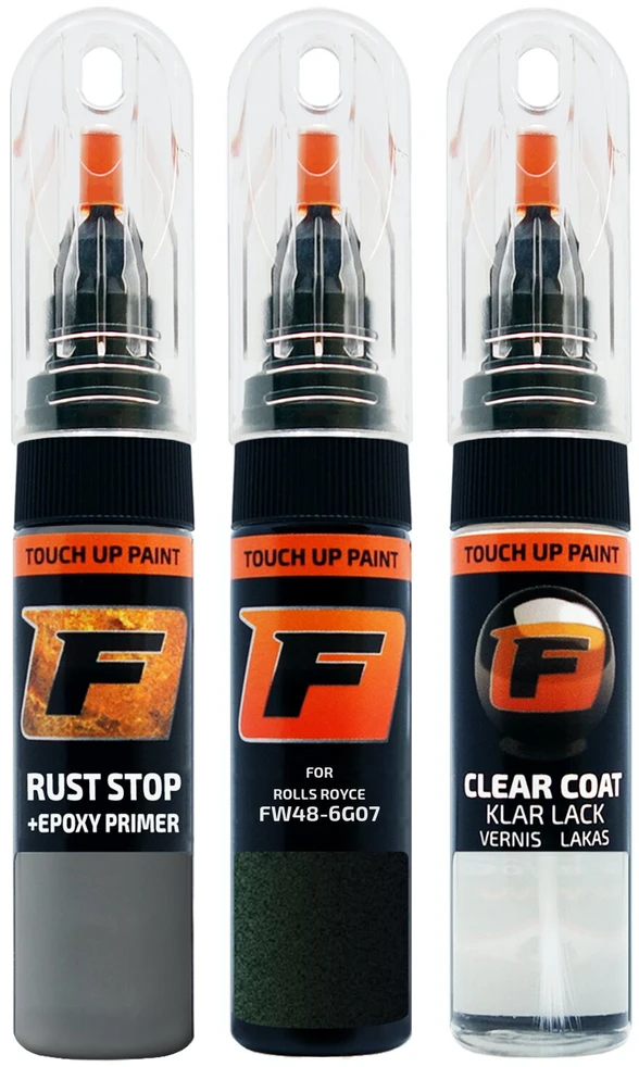 Firanto ROLLS ROYCE FW48-6G07 - MIDNIGHT EMERALD Rinkinys: Dažų korektorius įbrėžimų taisymui + Rūdžių modifikatorius + Lakas 15 ml
