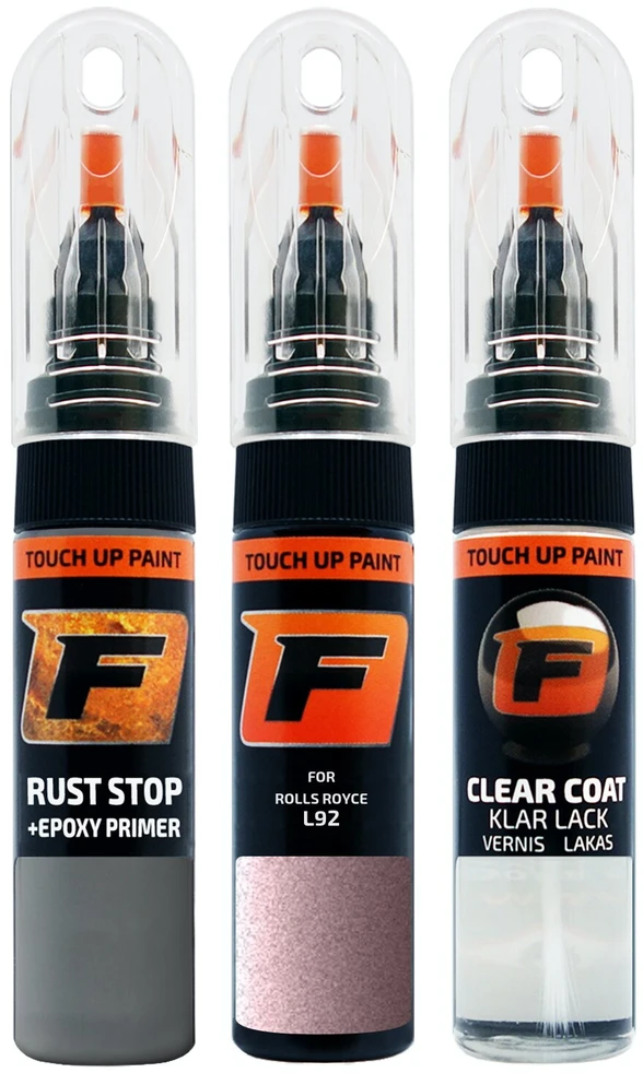 Firanto ROLLS ROYCE L92 - ROSE QUARTZ II Rinkinys: Dažų korektorius įbrėžimų taisymui + Rūdžių modifikatorius + Lakas 15 ml