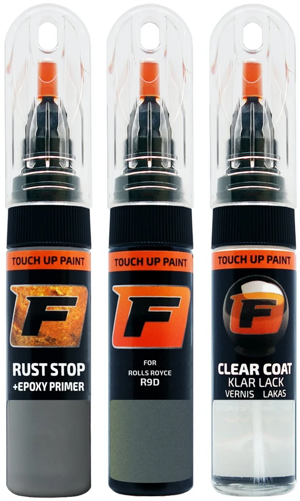 Firanto ROLLS ROYCE R9D - MONTEVERDE Rinkinys: Dažų korektorius įbrėžimų taisymui + Rūdžių modifikatorius + Lakas 15 ml