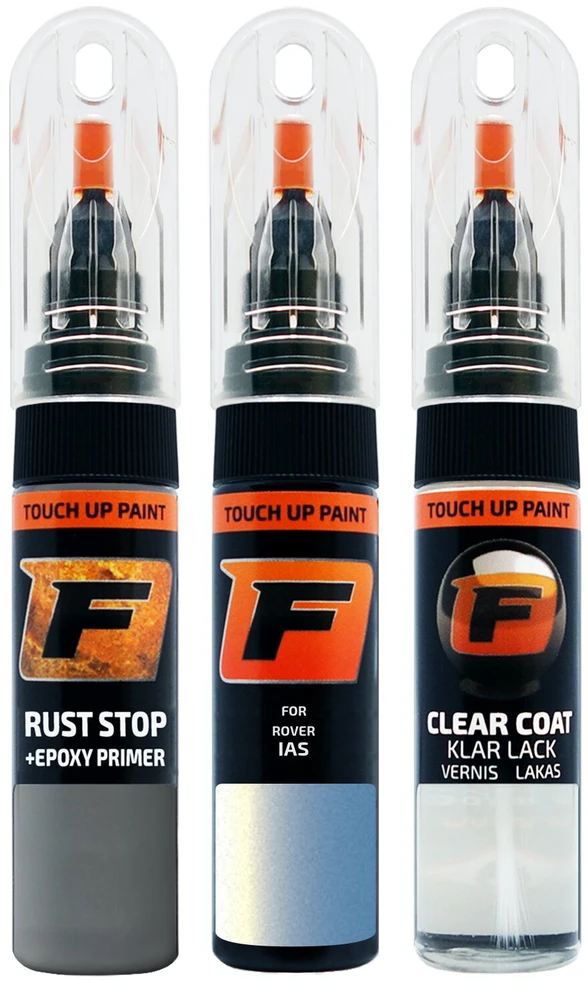 Firanto ROVER IAS - MONOGRAM MIRAGE Rinkinys: Dažų korektorius įbrėžimų taisymui + Rūdžių modifikatorius + Lakas 15 ml
