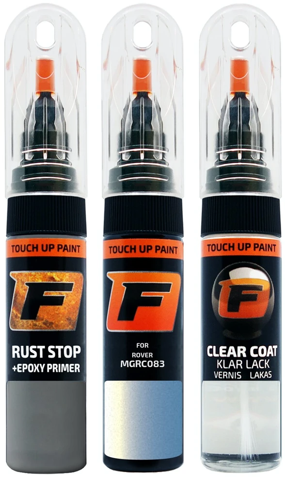 Firanto ROVER MGRC083 - MONOGRAM MIRAGE Rinkinys: Dažų korektorius įbrėžimų taisymui + Rūdžių modifikatorius + Lakas 15 ml