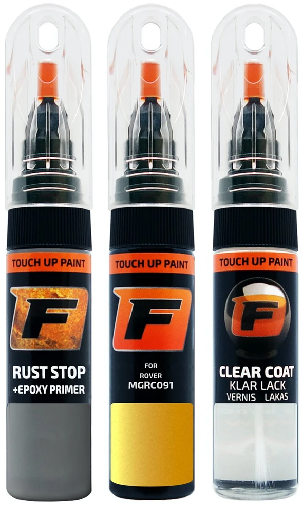 Firanto ROVER MGRC091 - MONOGRAM SUNSPOT Rinkinys: Dažų korektorius įbrėžimų taisymui + Rūdžių modifikatorius + Lakas 15 ml