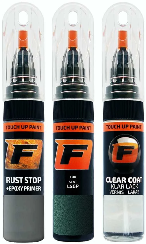 Firanto SEAT LS6P - VERDE SALVIA Rinkinys: Dažų korektorius įbrėžimų taisymui + Rūdžių modifikatorius + Lakas 15 ml