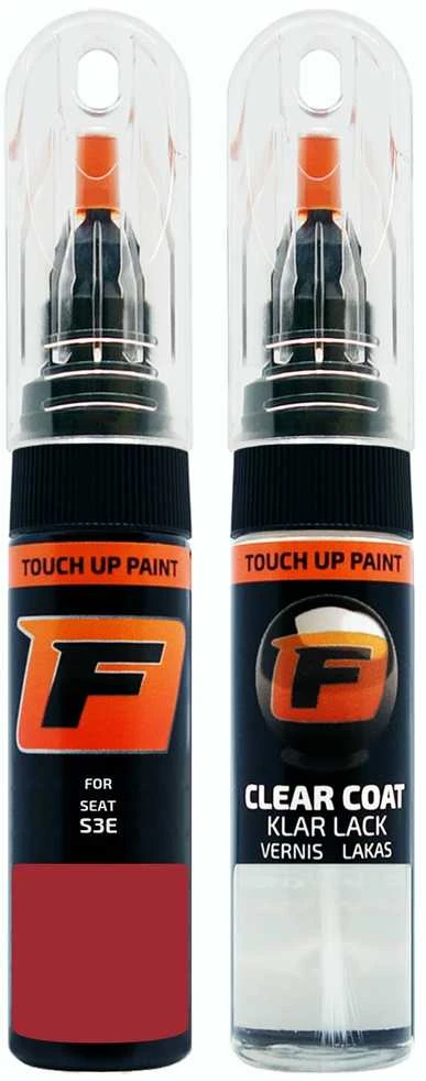 Firanto SEAT S3E - ROJO CORAL Dažų korektorius įbrėžimų taisymui + Lakas 15 ml