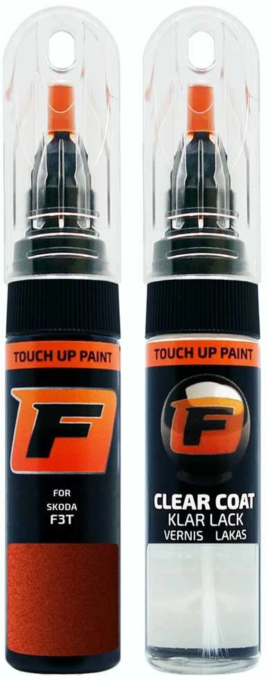 Firanto SKODA F3T - ORANZOVA CAYENNE/CAYENNE Oranžinis Dažų korektorius įbrėžimų taisymui 15 ml