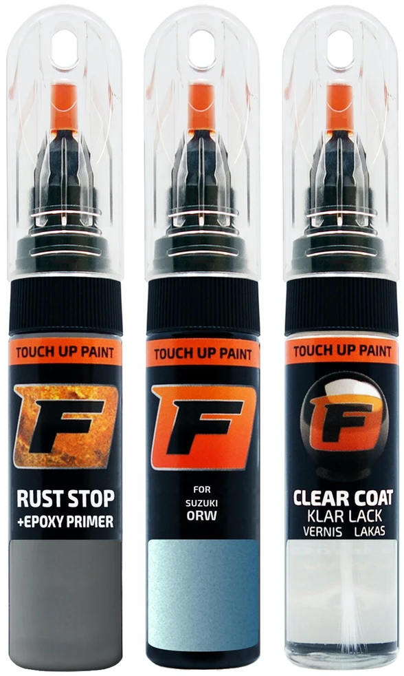 Firanto SUZUKI 0RW - OPAL BLAU Rinkinys: Dažų korektorius įbrėžimų taisymui + Rūdžių modifikatorius + Lakas 15 ml