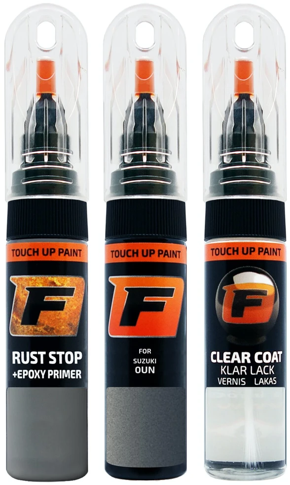 Firanto SUZUKI 0UN - MYSTICAL Rinkinys: Dažų korektorius įbrėžimų taisymui + Rūdžių modifikatorius + Lakas 15 ml