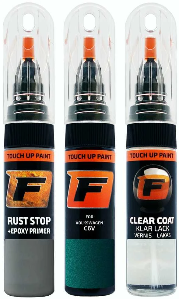Firanto VOLKSWAGEN C6V - PERLCOLOR GRUEN 89 Rinkinys: Dažų korektorius įbrėžimų taisymui + Rūdžių modifikatorius + Lakas 15 ml