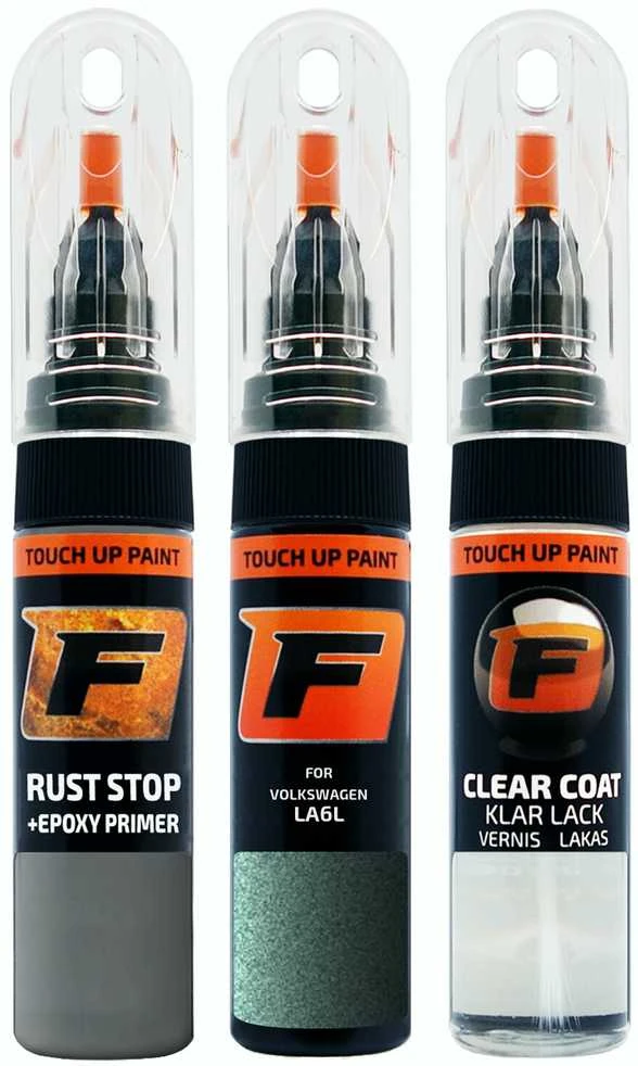 Firanto VOLKSWAGEN LA6L - FAIRWAYGREEN Rinkinys: Dažų korektorius įbrėžimų taisymui + Rūdžių modifikatorius + Lakas 15 ml
