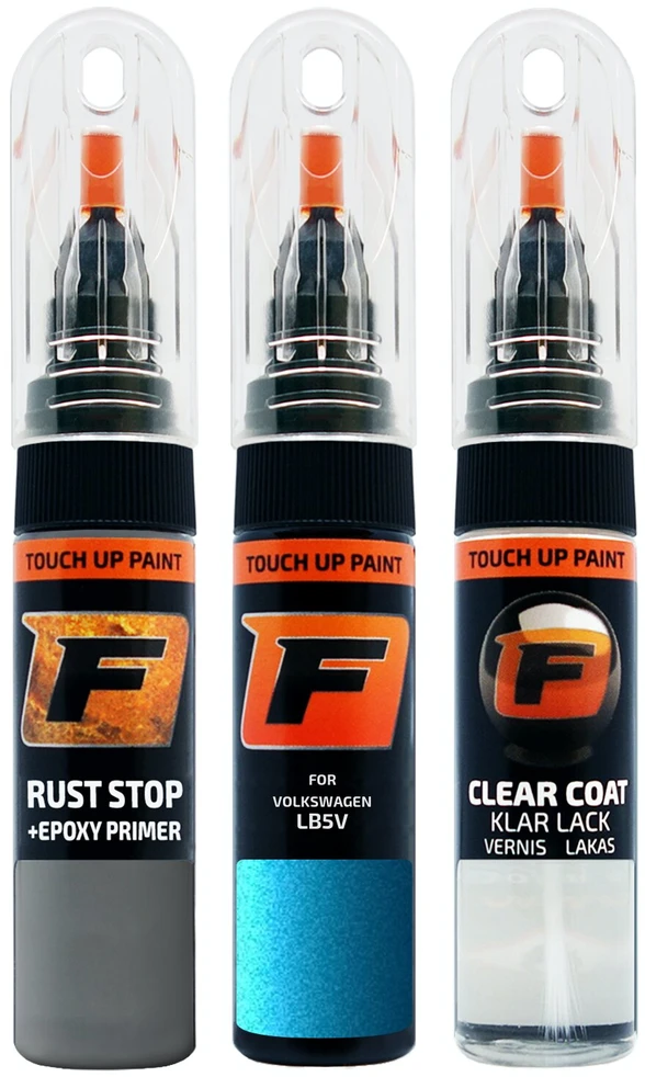 Firanto VOLKSWAGEN LB5V - KOMETENBLAU Rinkinys: Dažų korektorius įbrėžimų taisymui + Rūdžių modifikatorius + Lakas 15 ml