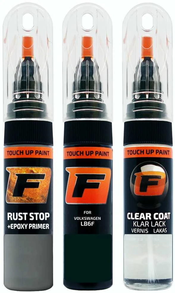 Firanto VOLKSWAGEN LB6F - DARKCOURTGREEN Rinkinys: Dažų korektorius įbrėžimų taisymui + Rūdžių modifikatorius + Lakas 15 ml