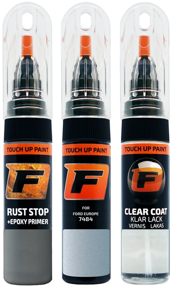 Firanto FORD EUROPE 7484 - Mėlynas MIST Rinkinys: Dažų korektorius įbrėžimų taisymui + Rūdžių modifikatorius + Lakas 15 ml