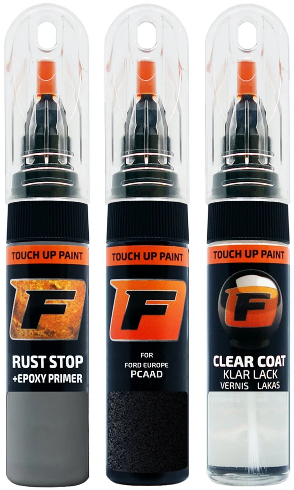 Firanto FORD EUROPE PCAAD - INK Juodas Rinkinys: Dažų korektorius įbrėžimų taisymui + Rūdžių modifikatorius + Lakas 15 ml