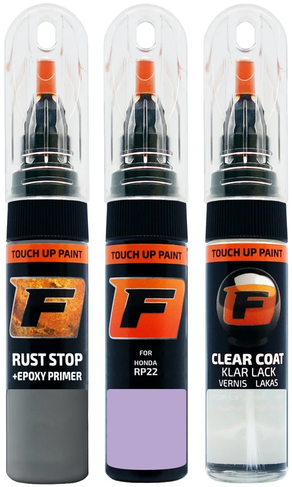 Firanto HONDA RP22 - FURANO LAVENDER Rinkinys: Dažų korektorius įbrėžimų taisymui + Rūdžių modifikatorius + Lakas 15 ml