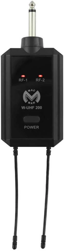 2 bevieliai mikrofonai su imtuvu Mac Mah W-UHF 200M