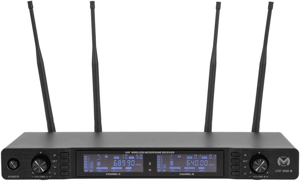2 bevielių mikrofonų sistema Mac Mah UHF 2000M