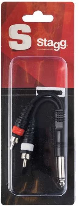 Adapteris Jack/m - 2 RCA/m Stagg YC-0,1/1PM2CMH