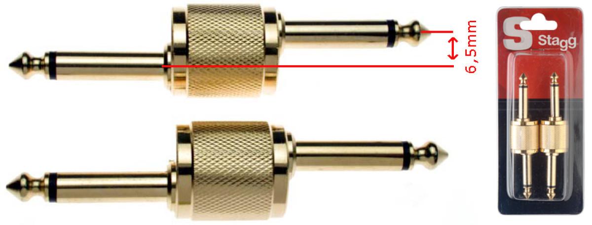 Adapteris mono Jack - mono Jack Stagg AC-PPDH (komplektas)