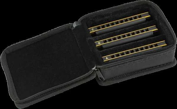 Armonikėlių komplektas Fender BLUES DEVILLE 3 su dėklu