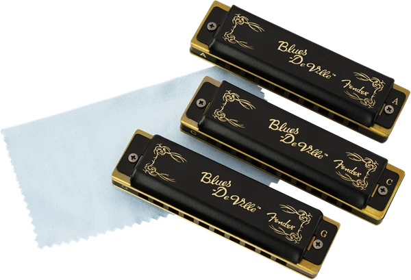 Armonikėlių komplektas Fender BLUES DEVILLE 3 su dėklu