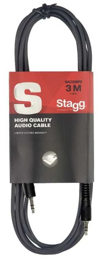 Audio kabelis Stagg 2 x 3.5mm miniJack TRS AUX 6m