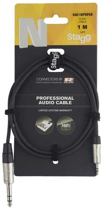 Audio kabelis Stagg NAC1MPSPSR, 1 m